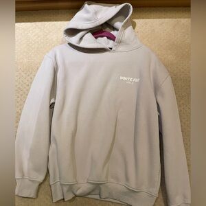 White Fox Grey Hoodie